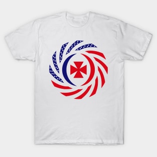 Wallis and Futuna Islander American Multinational Patriot Flag Series T-Shirt